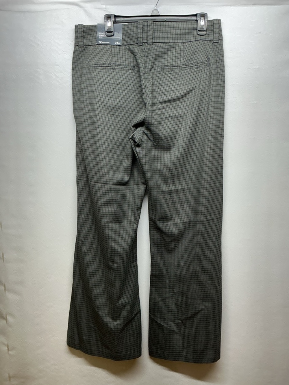 American Eagle Outfitters Wide-Leg Dress Pants in Gray Houndstooth - Picture 4 of 6